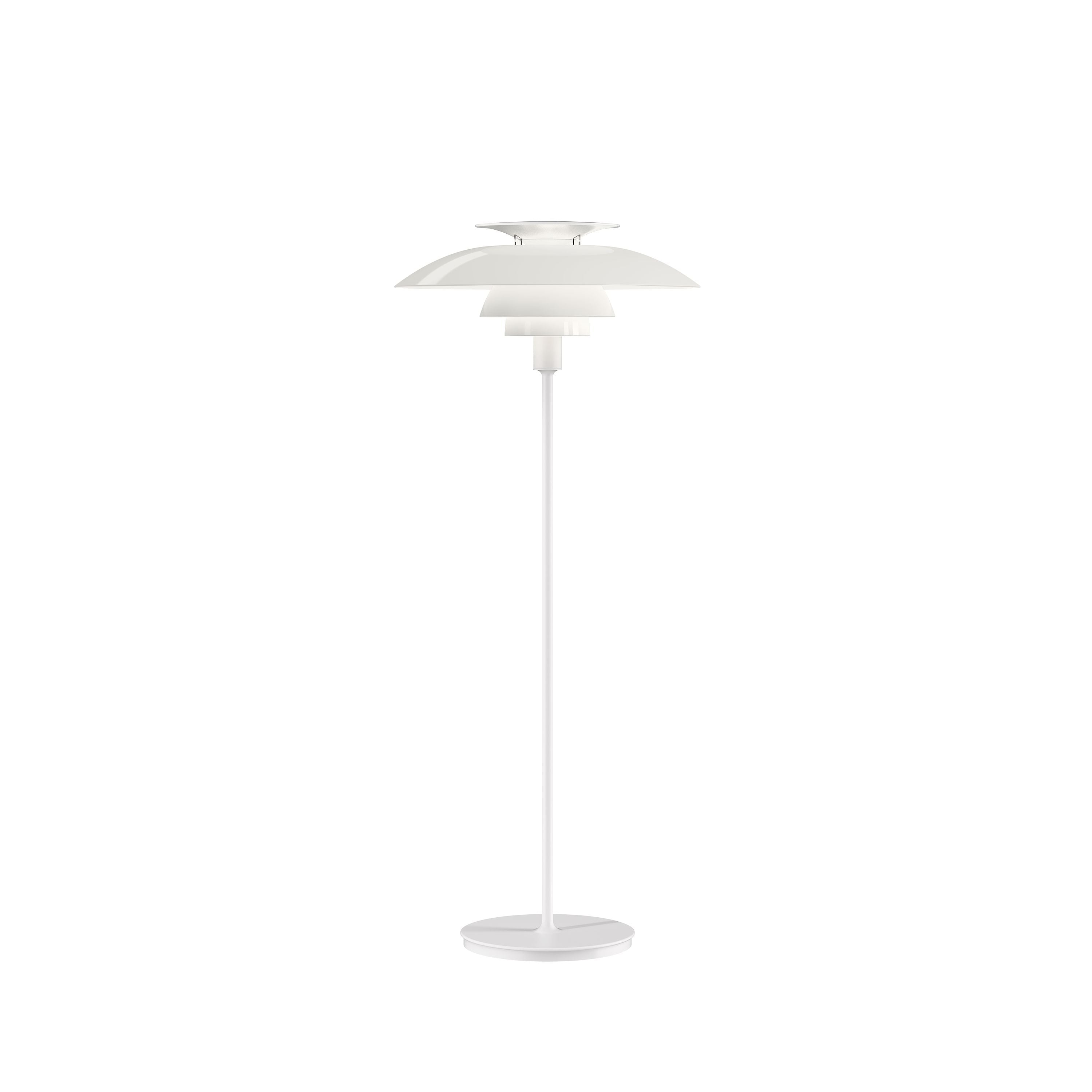 Louis Poulsen Ph 80 Floor Lamp 70 W E27 With Switch, Acrylic Opal White/White