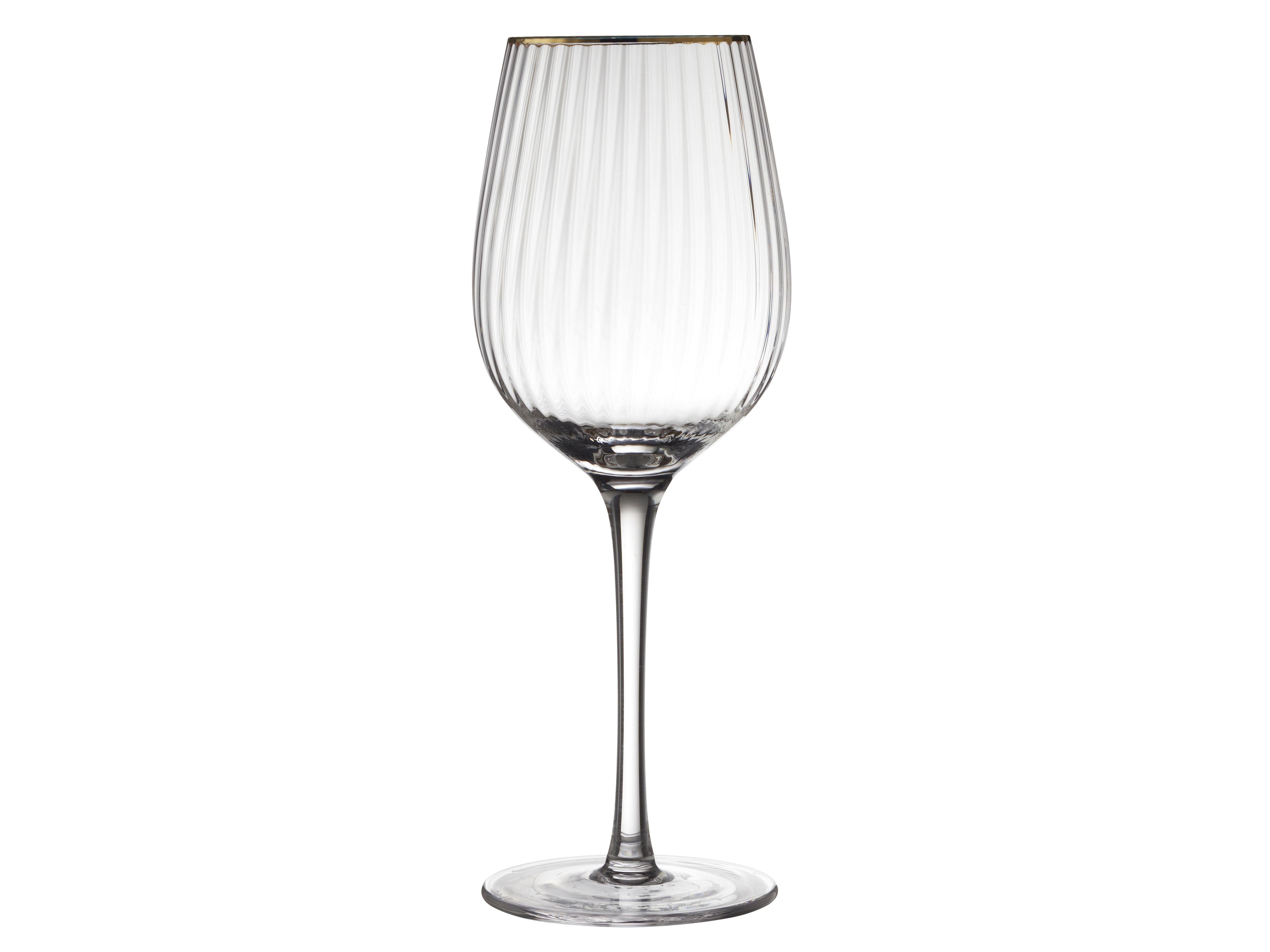 Lyngby Glas Palermo Gold Red Wine Glass 40 Cl 4 Pcs.