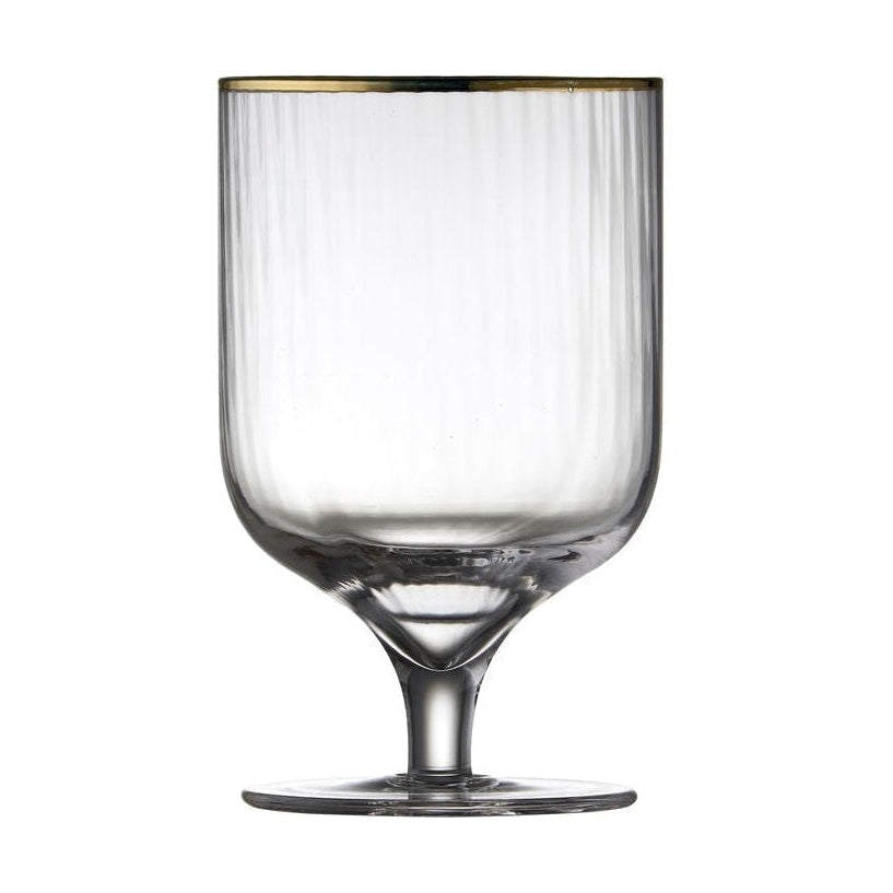 Lyngby Glas Palermo Gold Wine Glass 30 Cl, 4 Pcs.