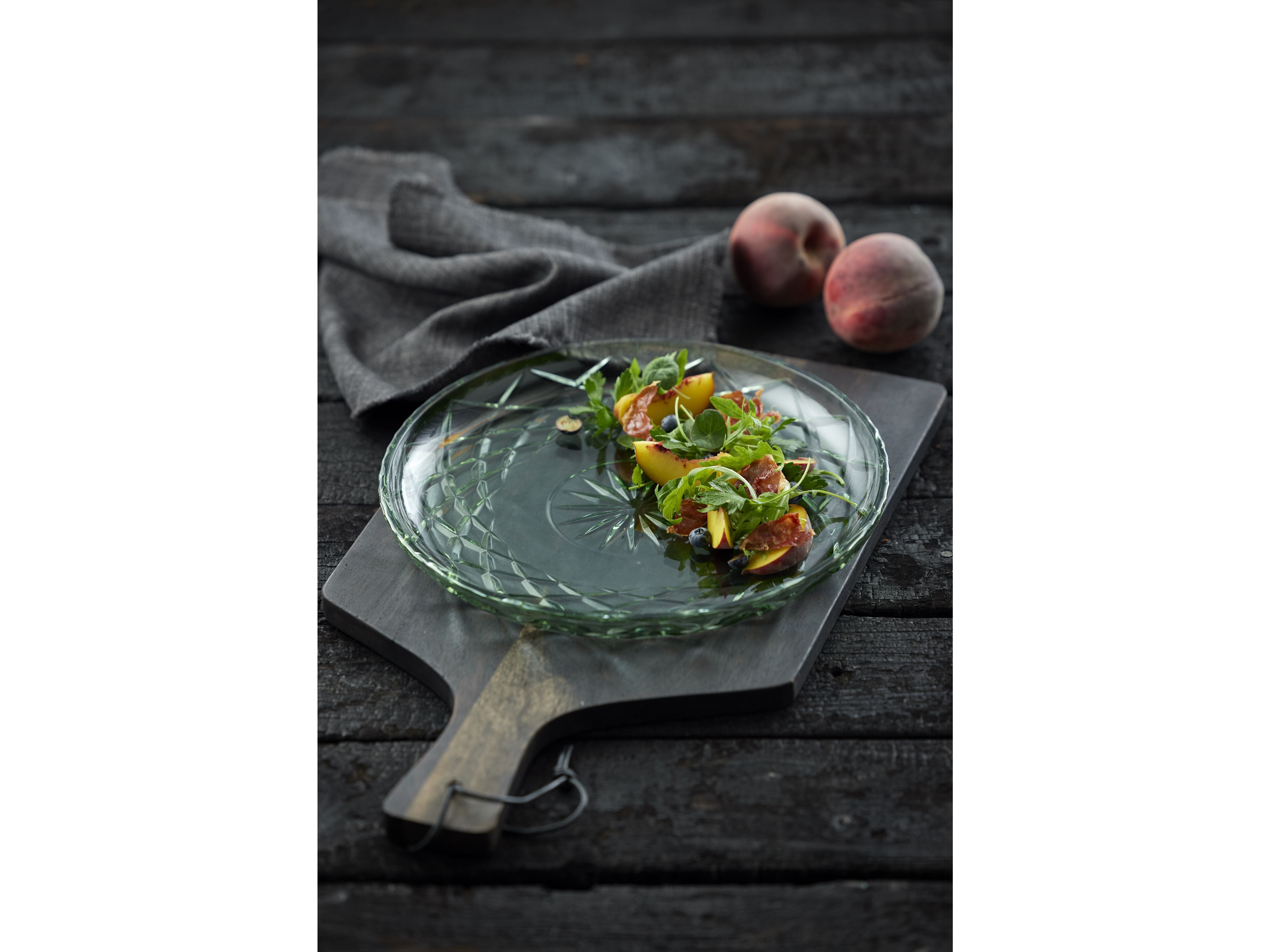 Lyngby Glas Sorrento Plate, Green