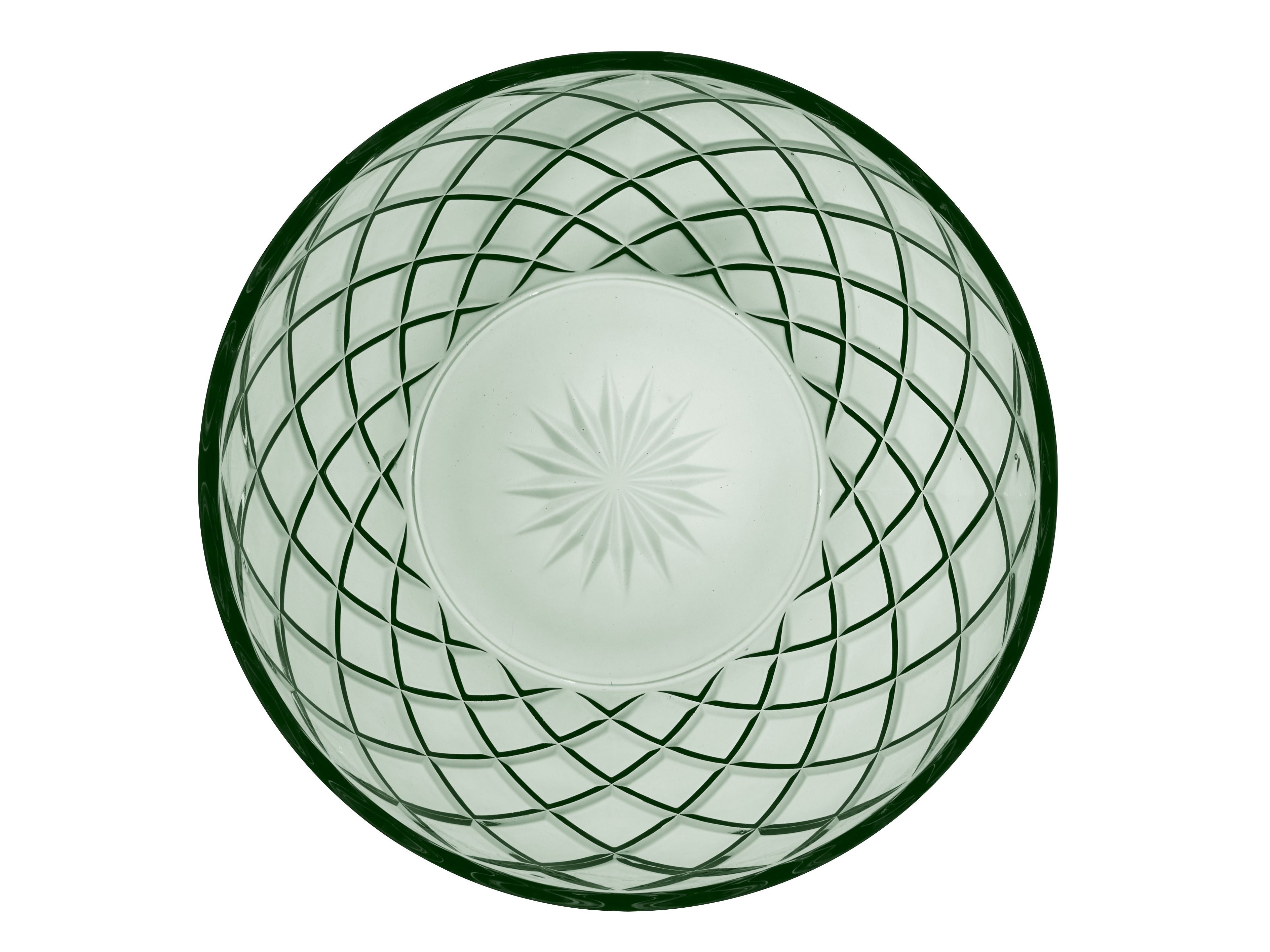 Lyngby Glas Sorrento Salad Bowl, Green