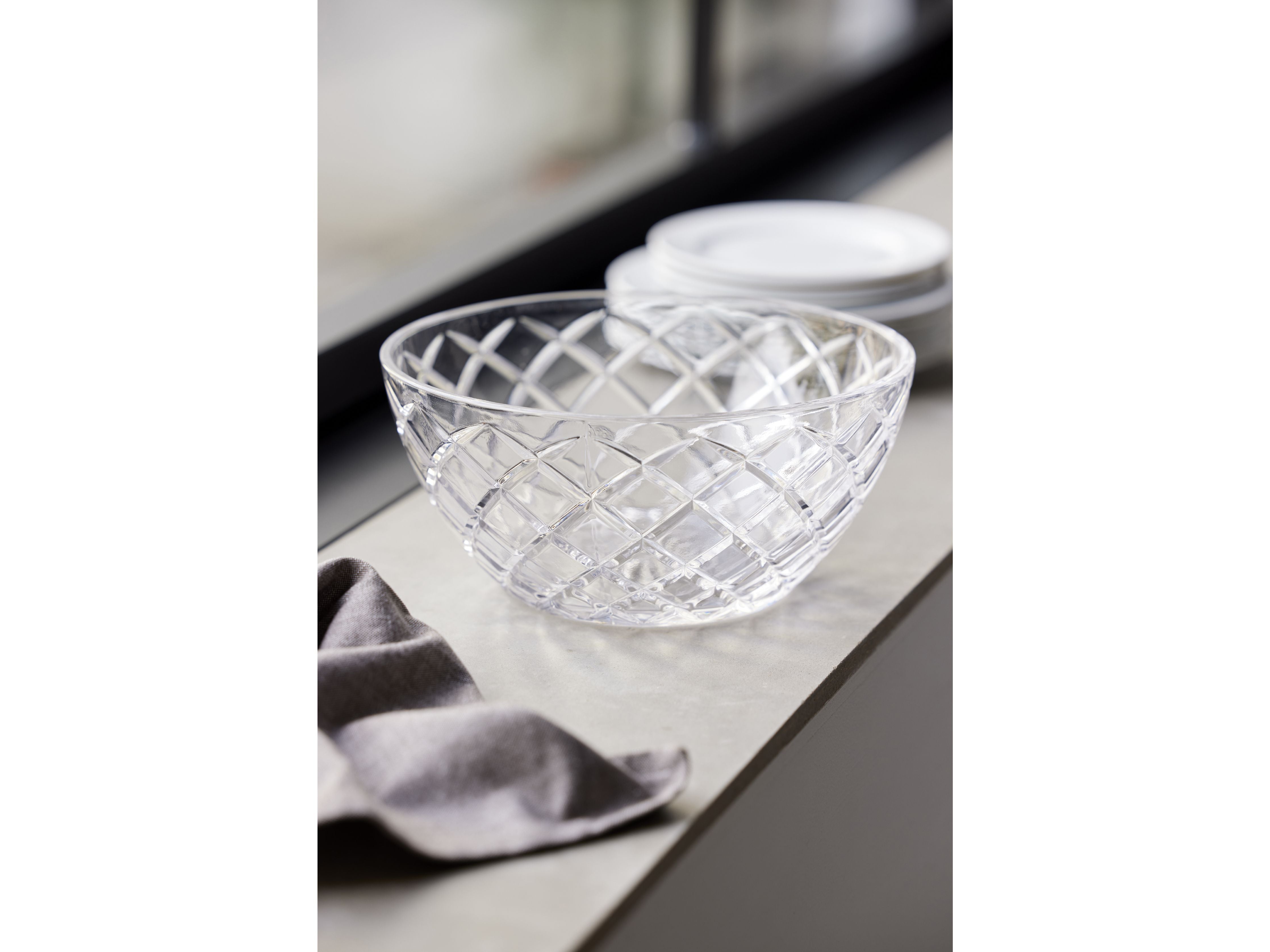 Lyngby Glas Sorrento Salad Bowl, Clear