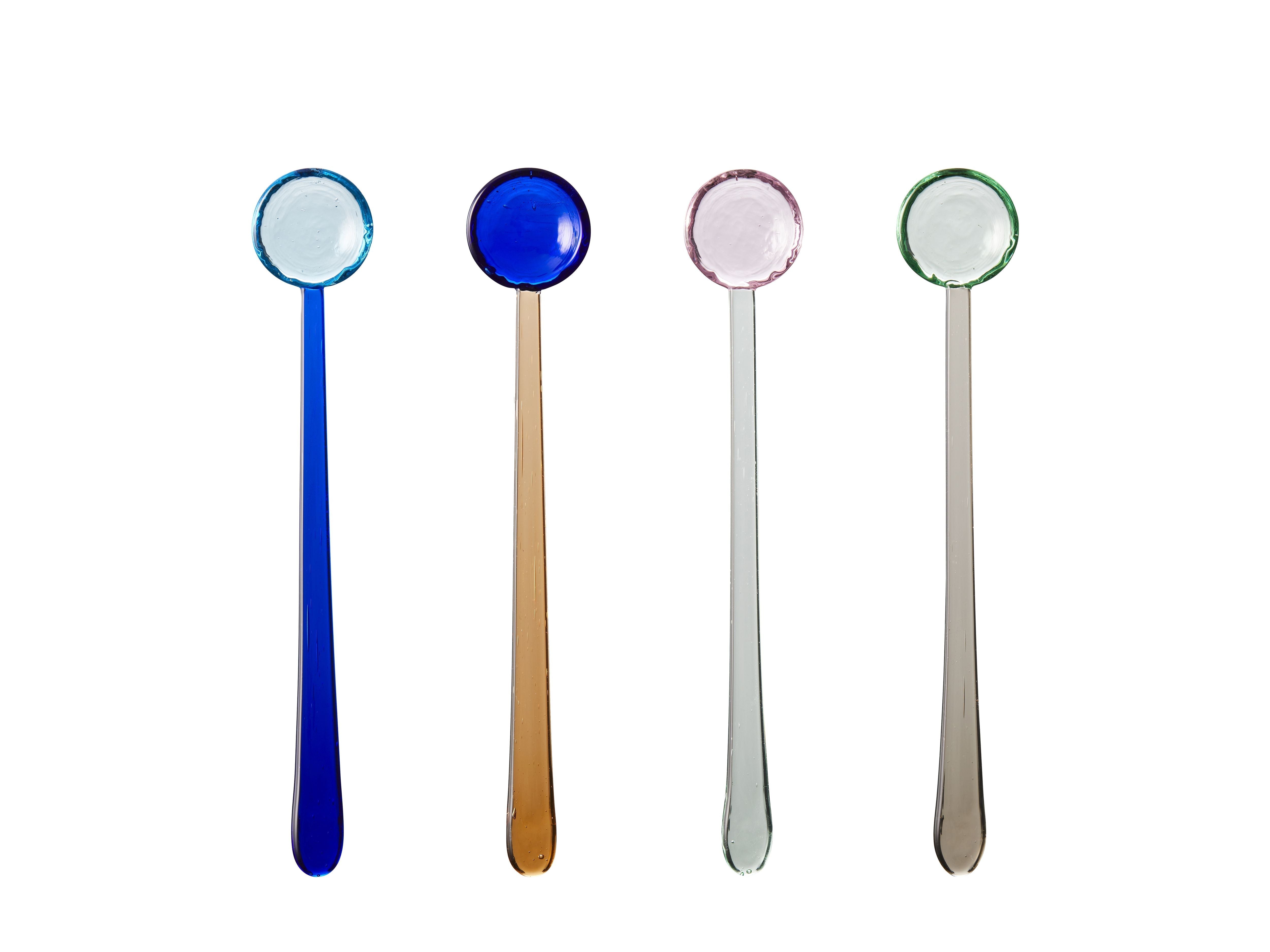 Lyngby Glas Torino Glass Spoon 18 Cm 4 Pcs. Ass.