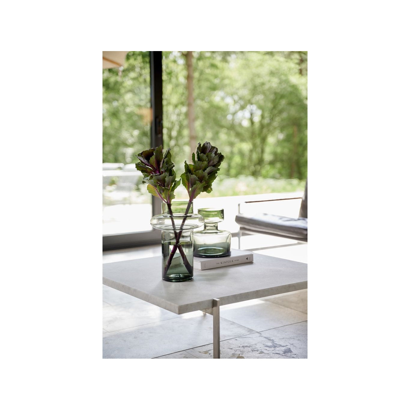 Lyngby Glas Tube Vase H: 20 Cm, Smoke