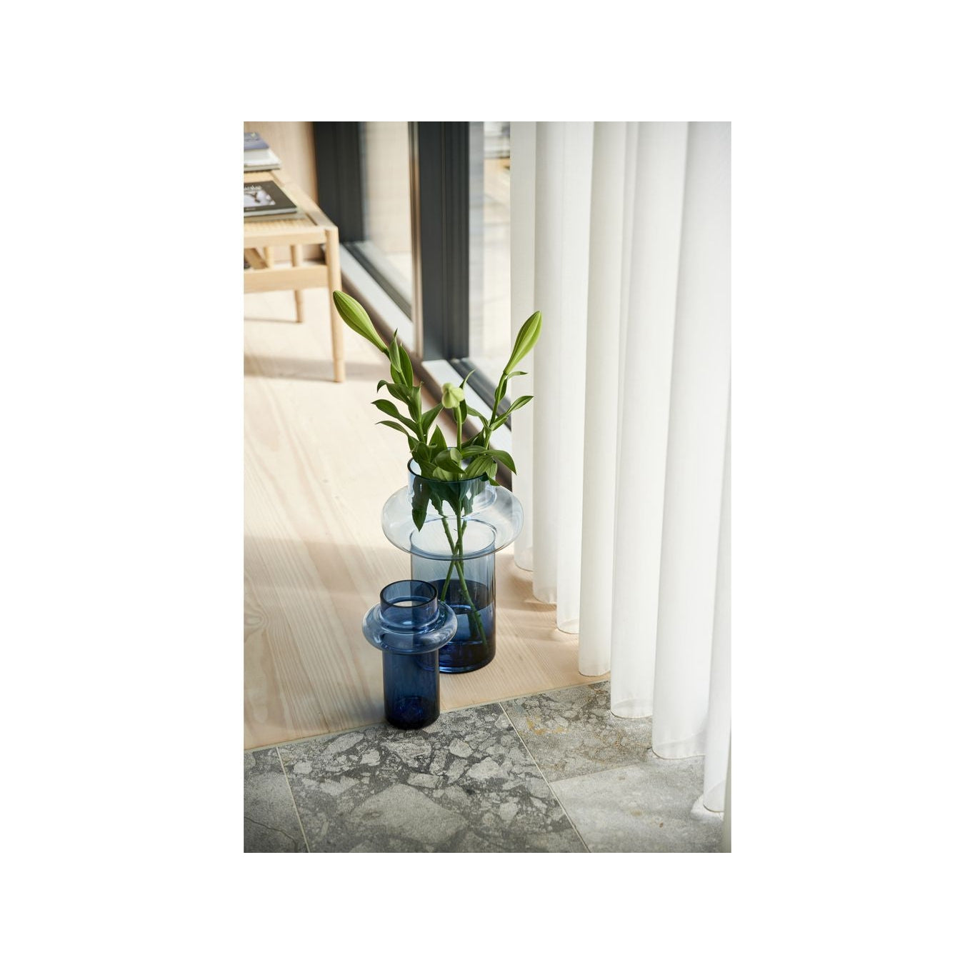 Lyngby Glas Tube Vase H: 25 Cm, Amber