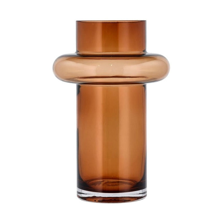 Lyngby Glas Tube Vase H: 25 Cm, Amber