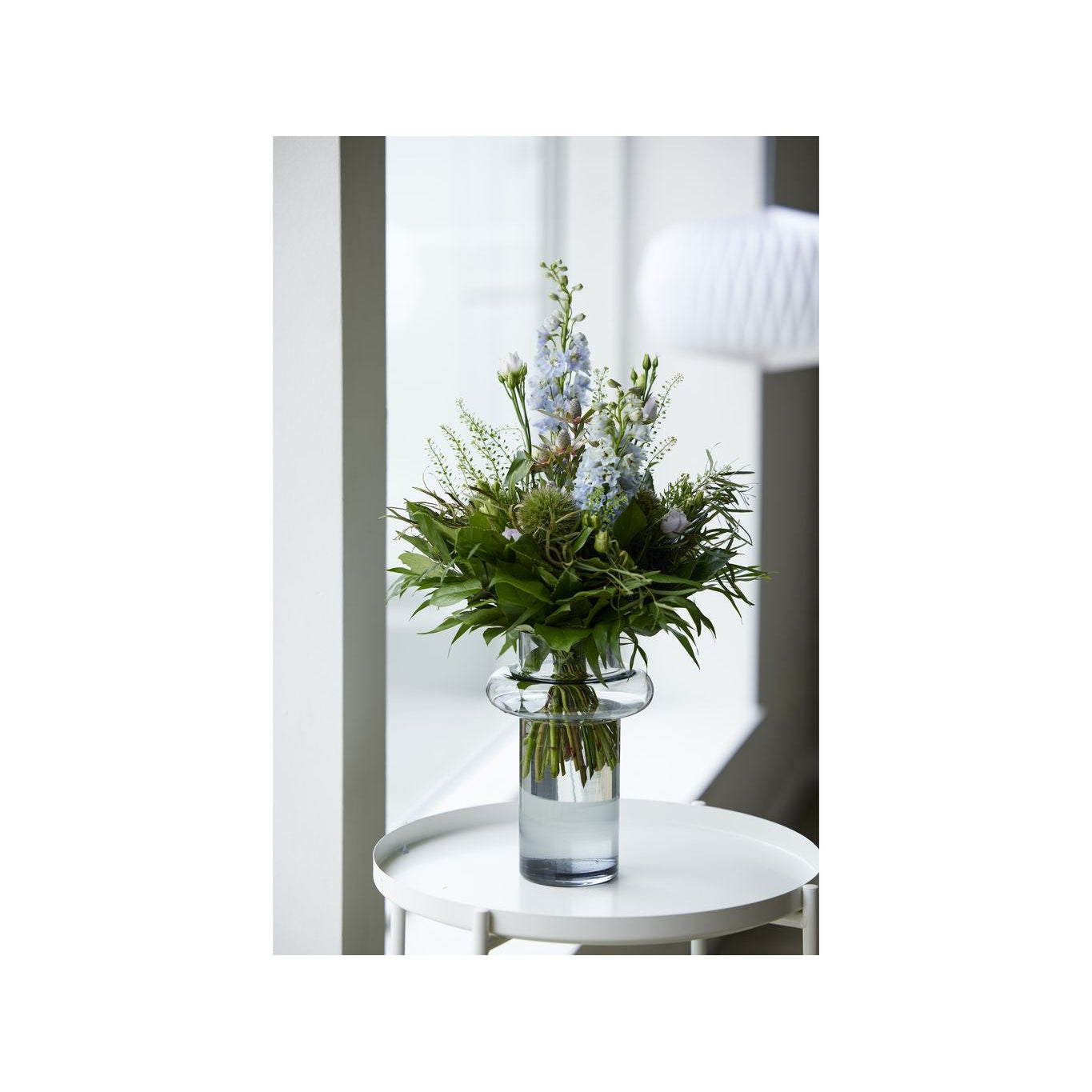 Lyngby Glas Tube Vase H: 25 Cm, Smoke