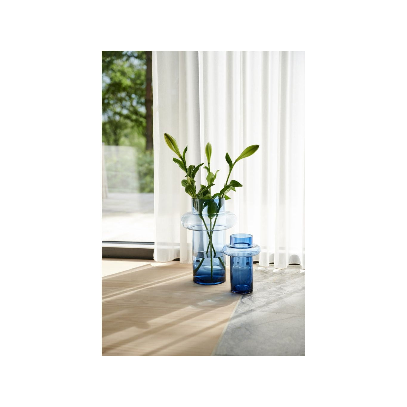 Lyngby Glas Tube Vase H: 40 Cm, Amber