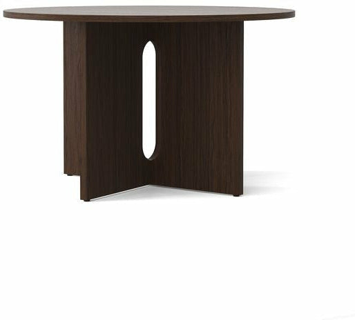 Audo Copenhagen Androgyne Dining Table Dark Stained Oak/Dark Stained Oak, ø120 Cm