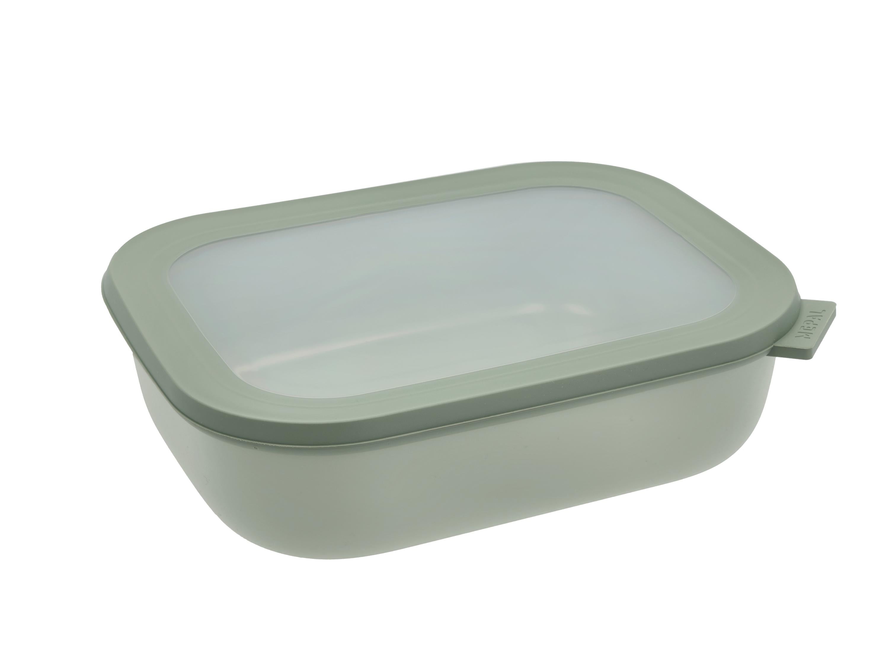 Mepal Cirqula Multi Bowl Rectangular 2 L, Nordic Sage