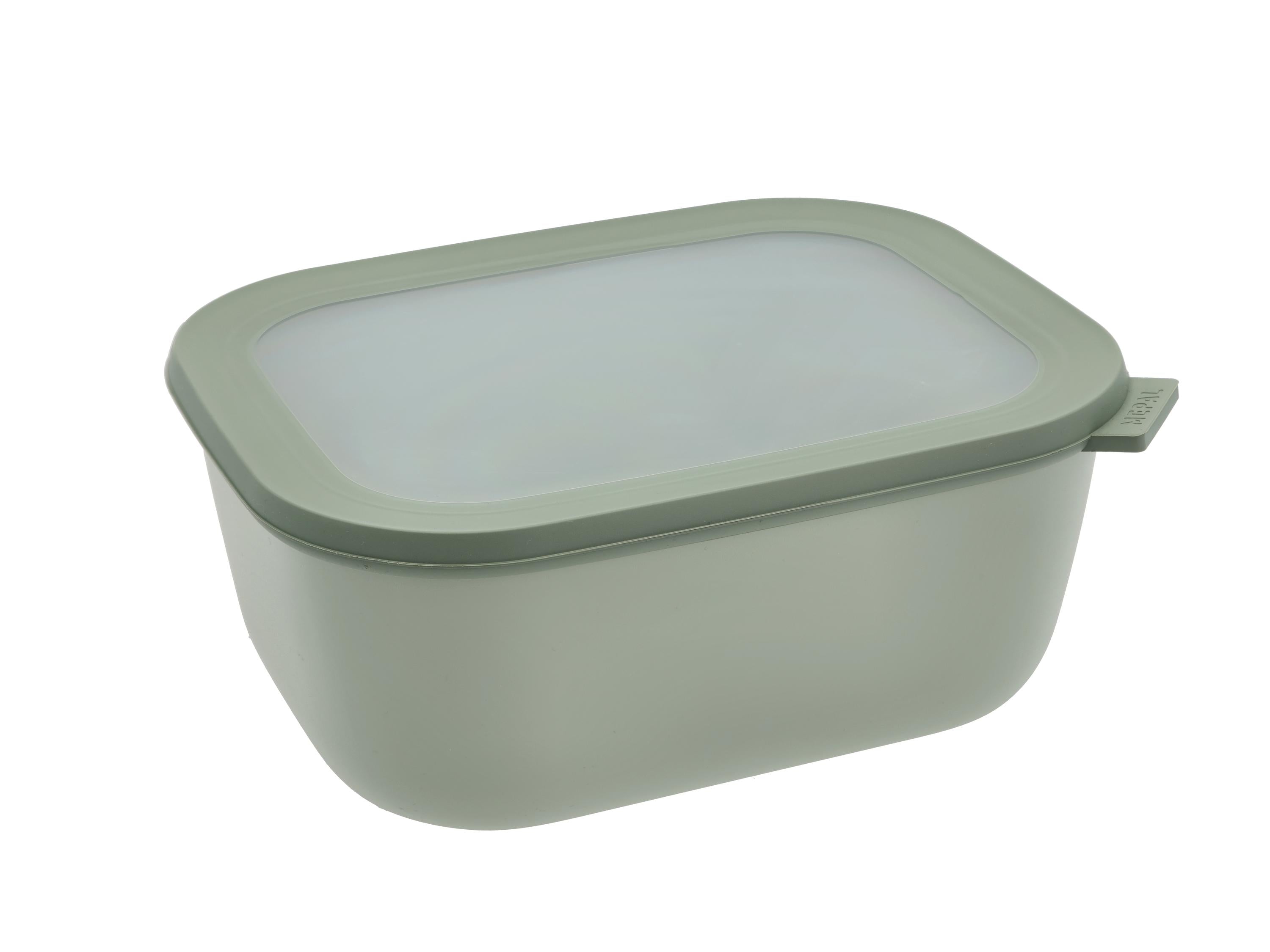 Mepal Cirqula Multi Bowl Rectangular 3 L, Nordic Sage