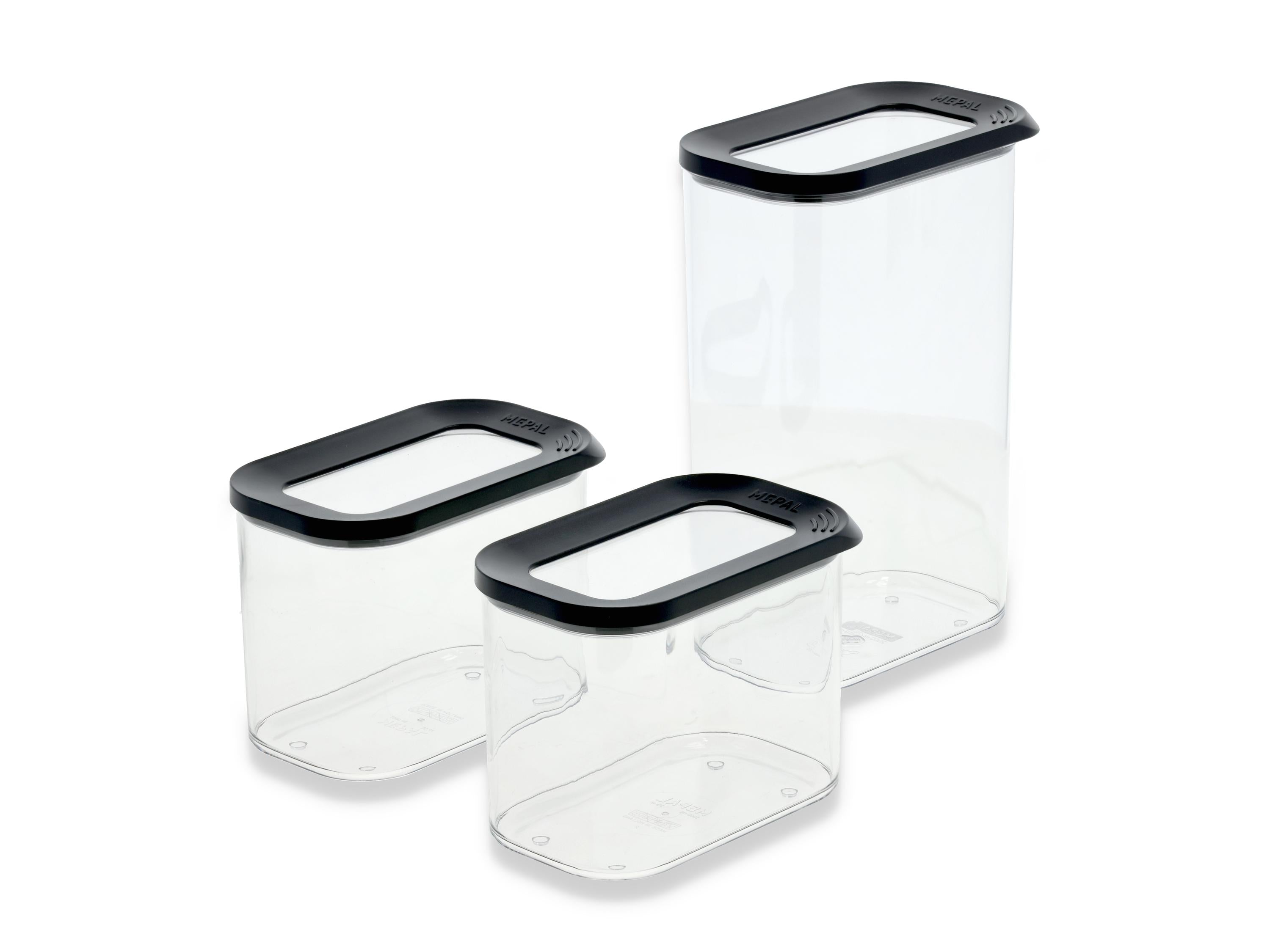 Mepal Modula Storage Box 3 Pcs., Black