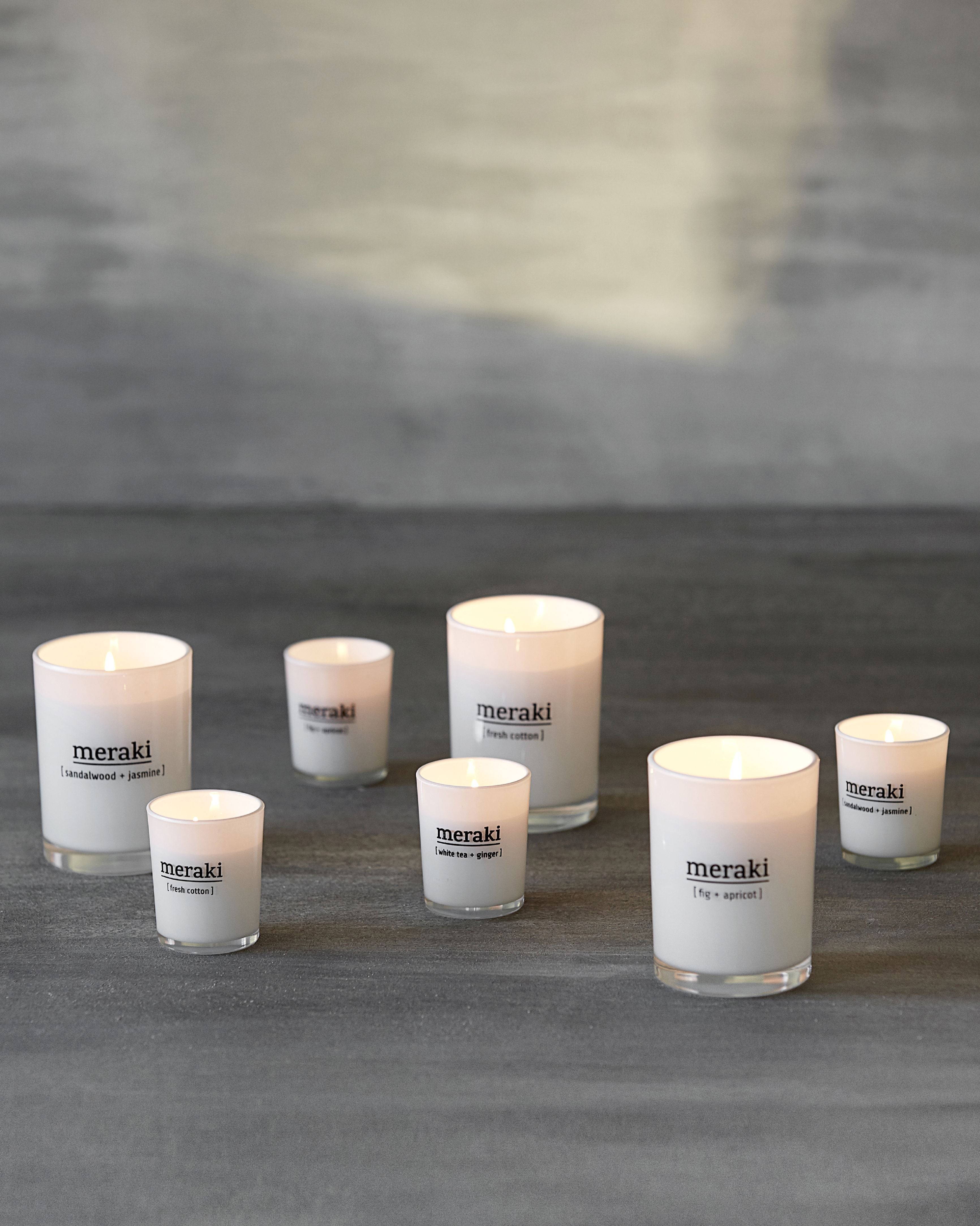 Meraki Scented Candle H10,5 Cm, Fresh Cotton