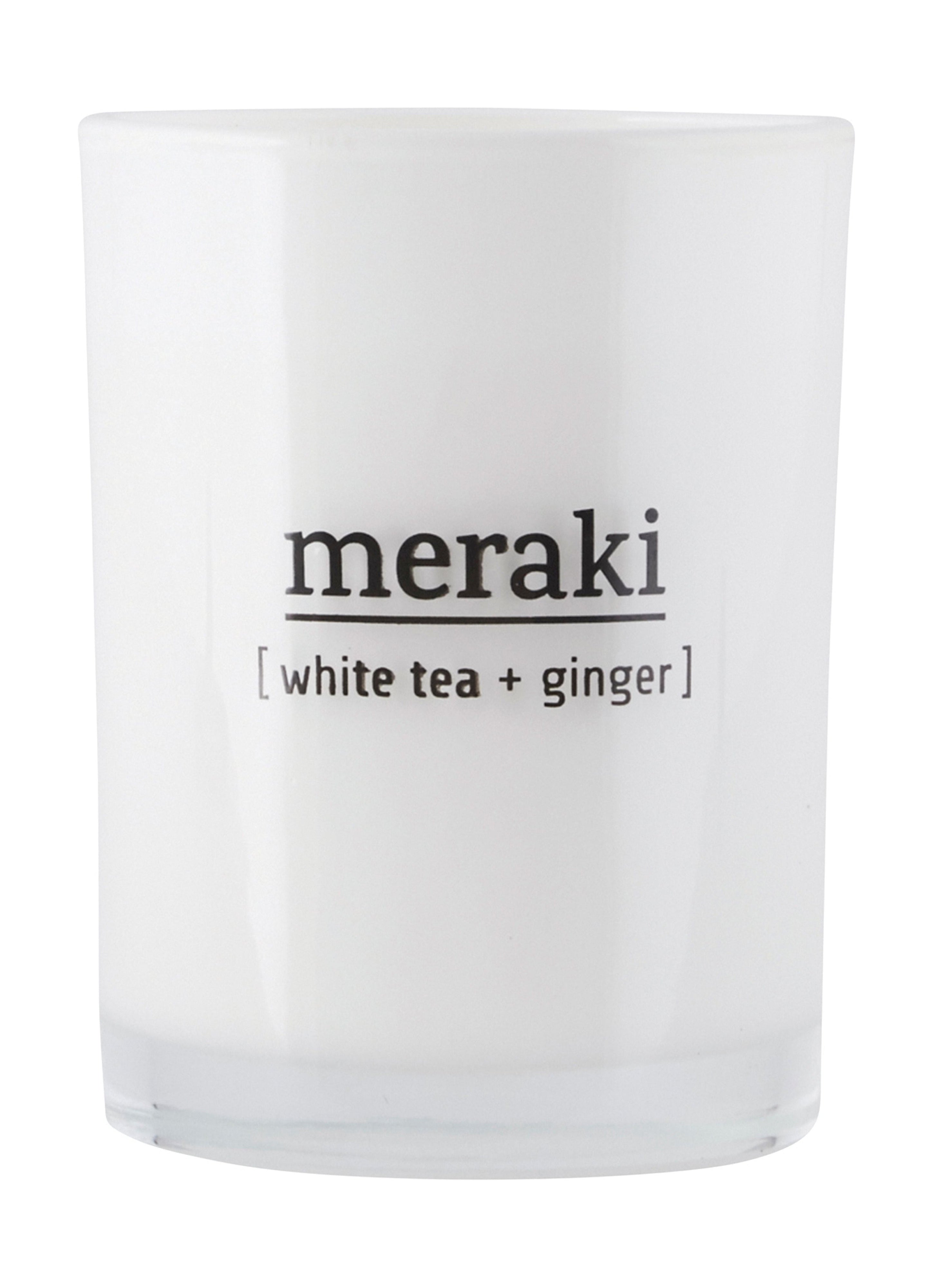 Meraki Scented Candle H10.5 Cm, White Tea & Ginger