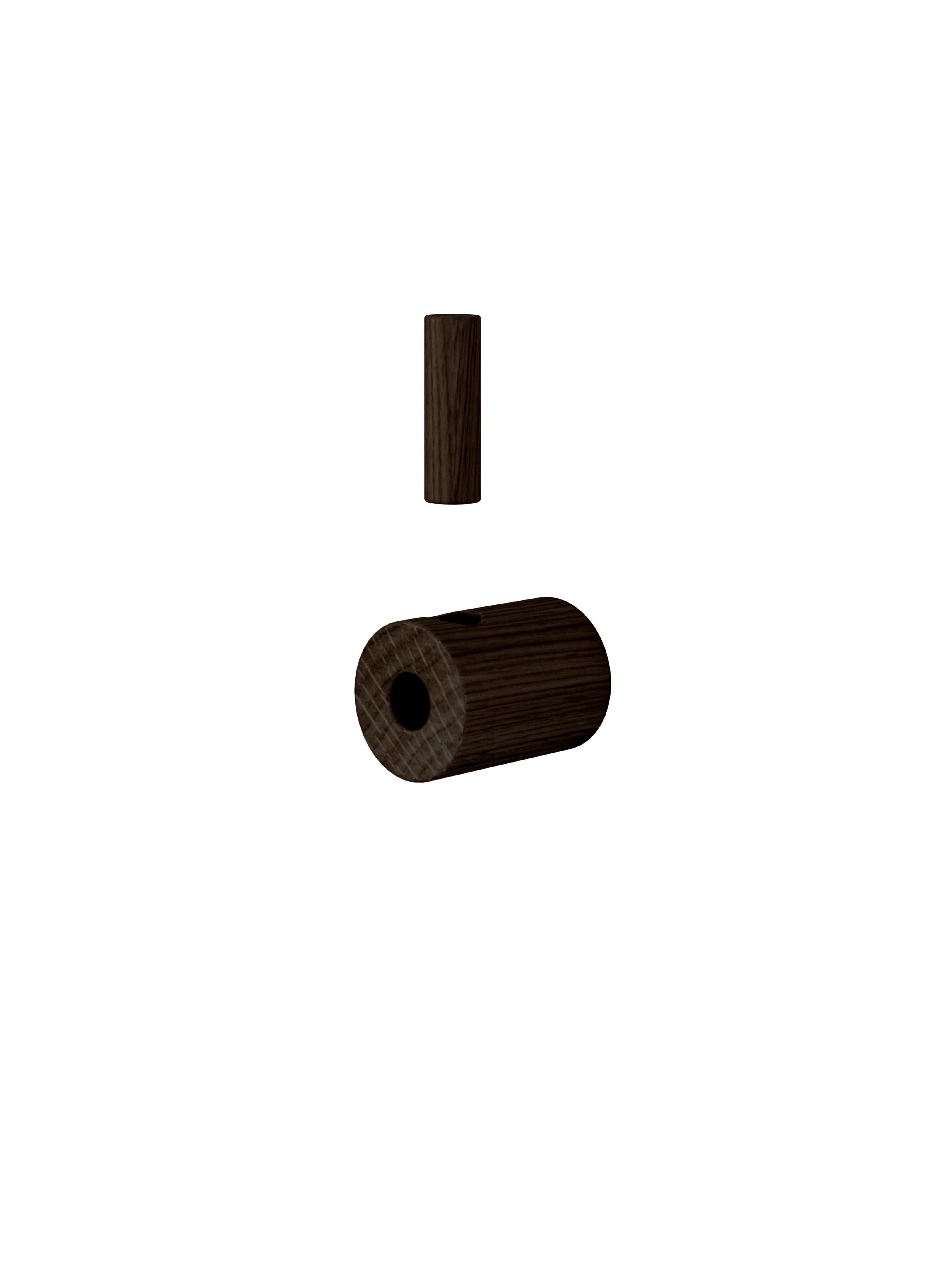 Moebe Wooden Wall Hook, Smoked Oak