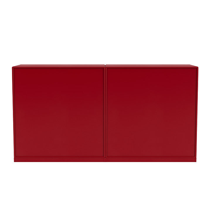 Montana Couple Sideboard With 3 Cm Plinth, Beetroot Red