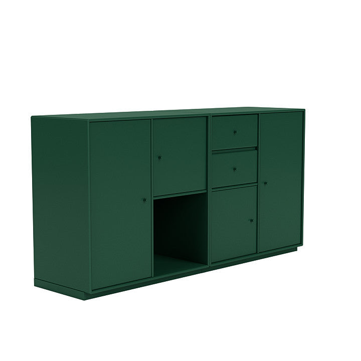 Montana Couple Sideboard With 3 Cm Plinth, Pine Green