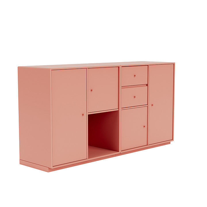 Montana Couple Sideboard With 3 Cm Plinth, Rhubarb Red