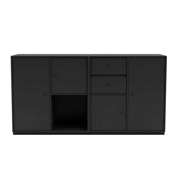 Montana Couple Sideboard With 3 Cm Plinth, Black