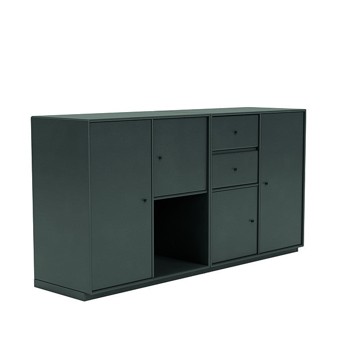 Montana Couple Sideboard With 3 Cm Plinth, Black Jade