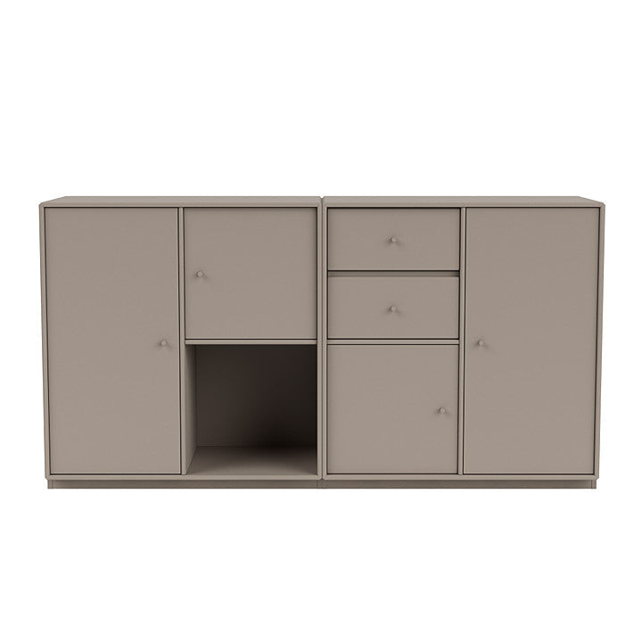 Montana Couple Sideboard With 3 Cm Plinth, Truffle Grey