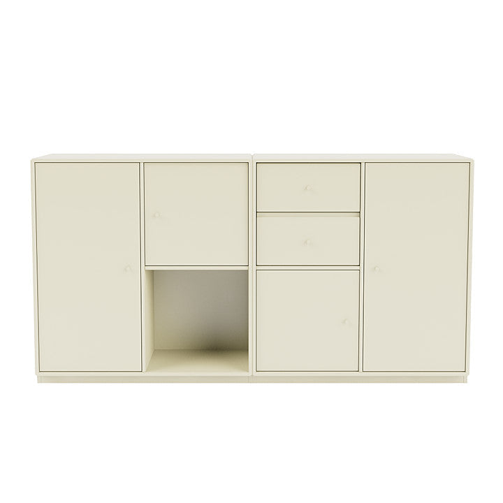 Montana Couple Sideboard With 3 Cm Plinth, Vanilla White