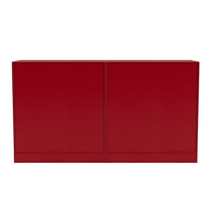 Montana Couple Sideboard With 7 Cm Plinth, Beetroot Red