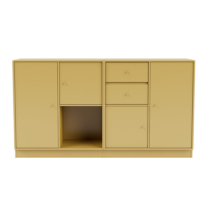 Montana Couple Sideboard With 7 Cm Plinth, Cumin Yellow