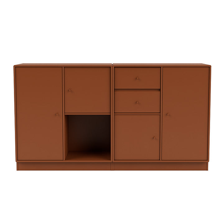 Montana Couple Sideboard With 7 Cm Plinth, Hazelnut Brown