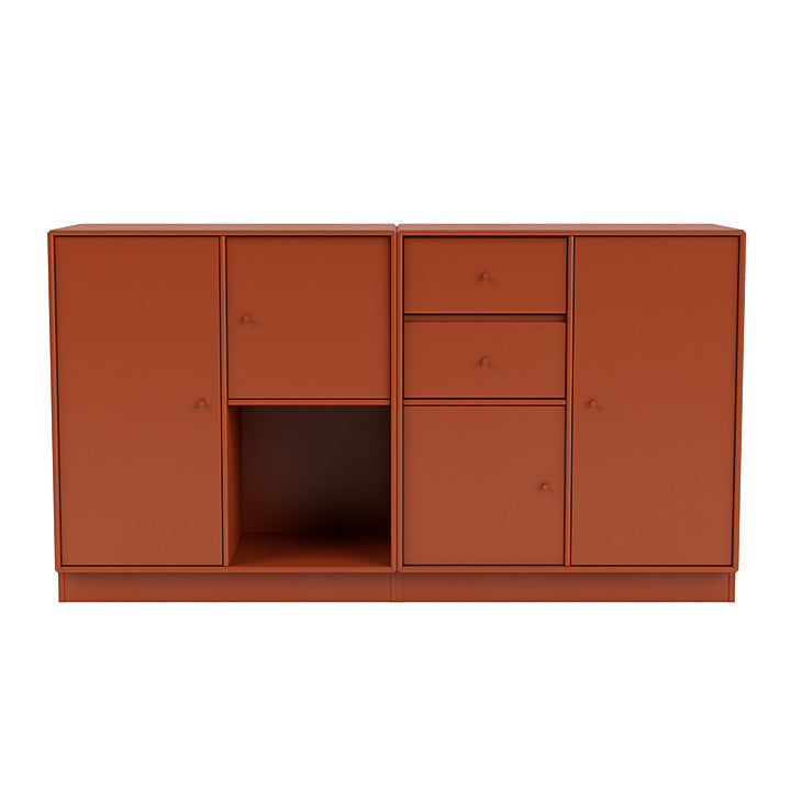 Montana Couple Sideboard With 7 Cm Plinth, Hokkaido Brown