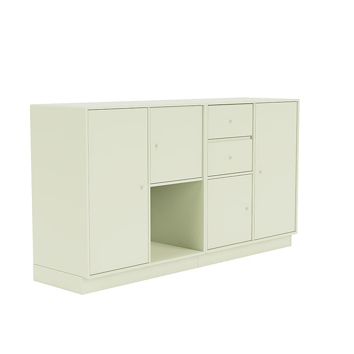 Montana Couple Sideboard With 7 Cm Plinth, Pomelo Green