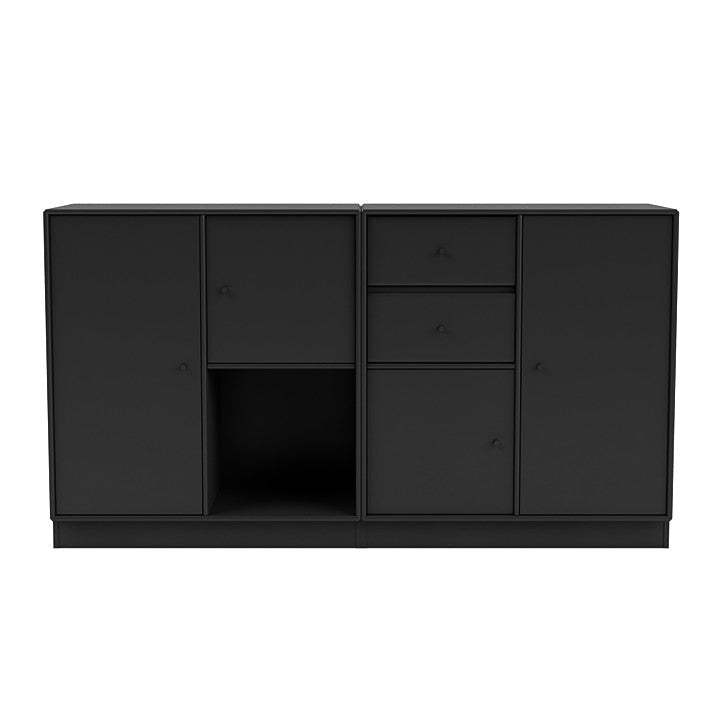 Montana Couple Sideboard With 7 Cm Plinth, Black