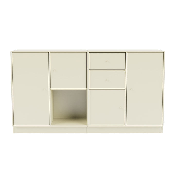 Montana Couple Sideboard With 7 Cm Plinth, Vanilla White