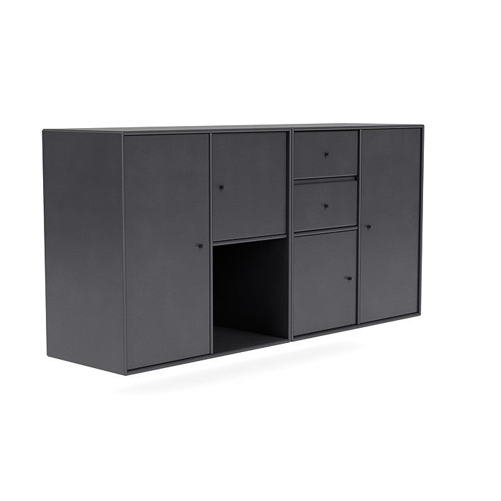 Montana Couple Sideboard With Suspension Rail, Carbon Black