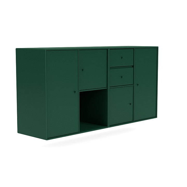 Montana Couple Sideboard With Suspension Rail, Pine Green