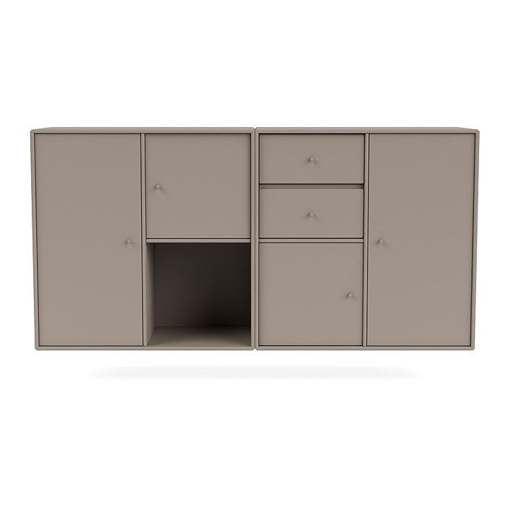 Montana Couple Sideboard With Suspension Rail, Truffle Grey