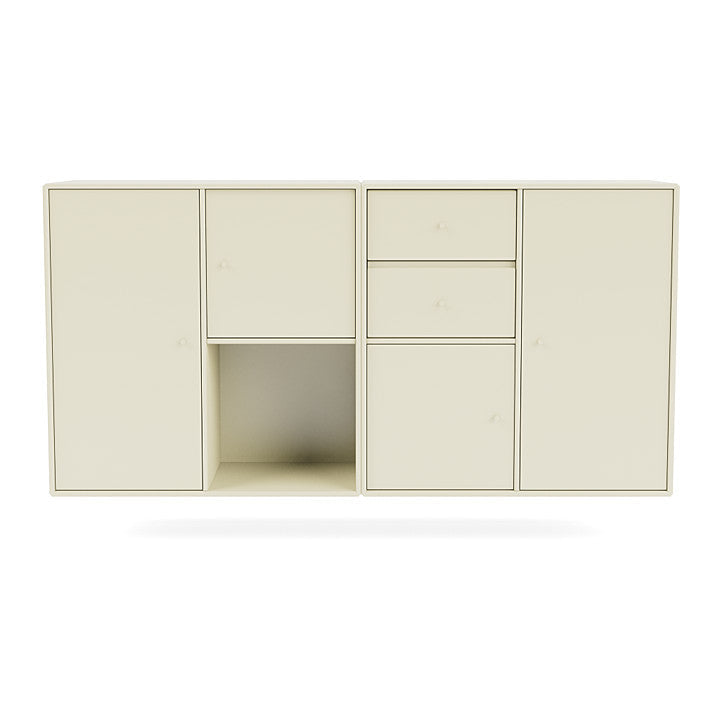 Montana Couple Sideboard With Suspension Rail, Vanilla White