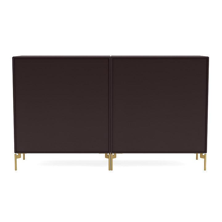 Montana Couple Sideboard With Legs, Balsamic/Brass