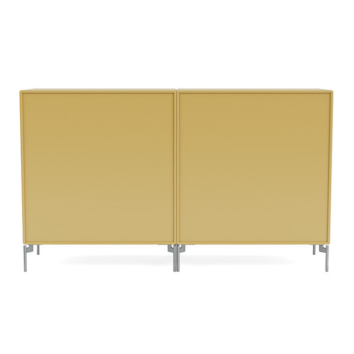 Montana Couple Sideboard With Legs, Cumin/Matt Chrome