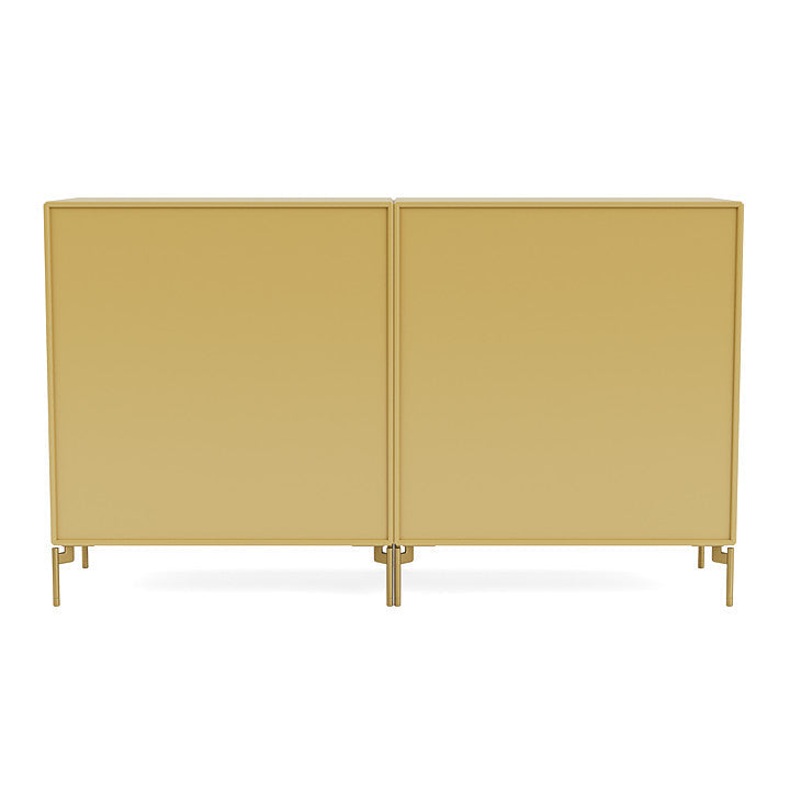 Montana Couple Sideboard With Legs, Cumin/Brass