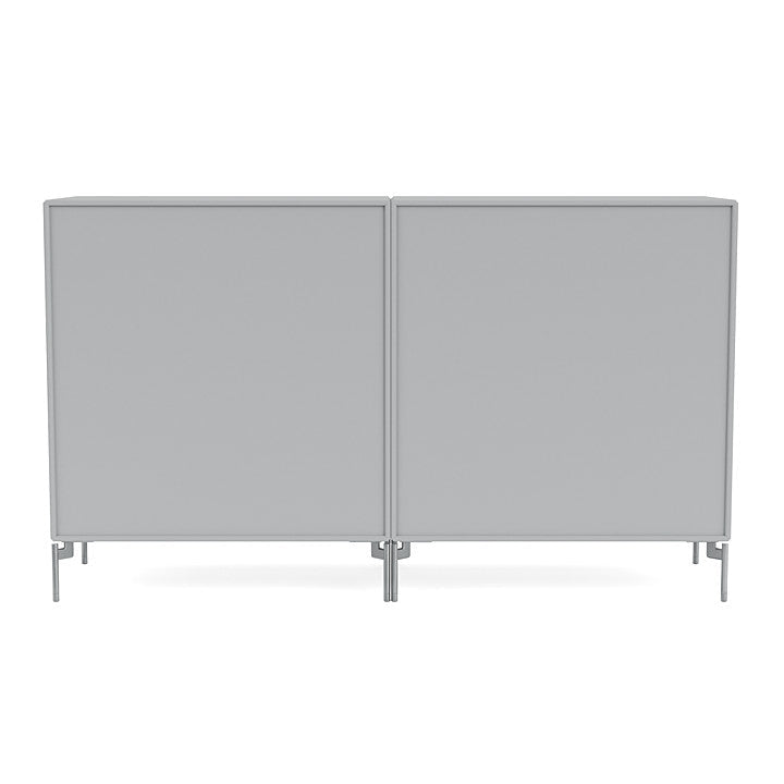 Montana Couple Sideboard With Legs, Fjord/Matt Chrome