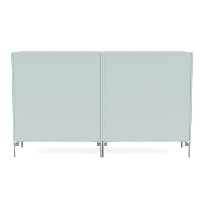 Montana Couple Sideboard With Legs, Flint/Matt Chrome