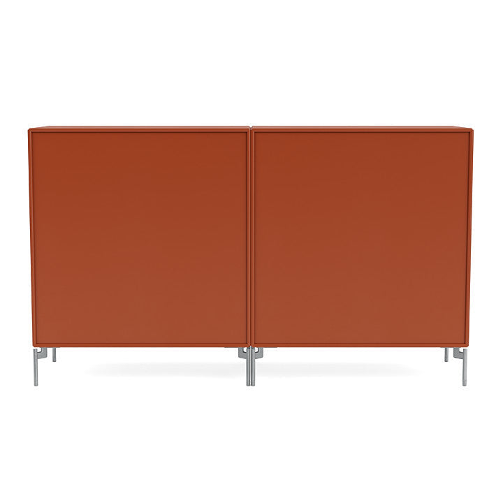 Montana Couple Sideboard With Legs, Hokkaido/Matt Chrome