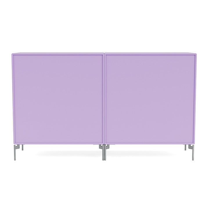 Montana Couple Sideboard With Legs, Iris/Matt Chrome