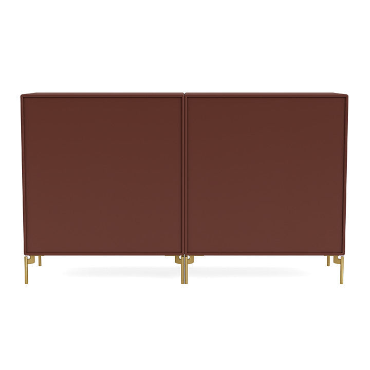 Montana Couple Sideboard With Legs, Masala/Brass