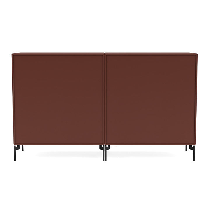 Montana Couple Sideboard With Legs, Masala/Black