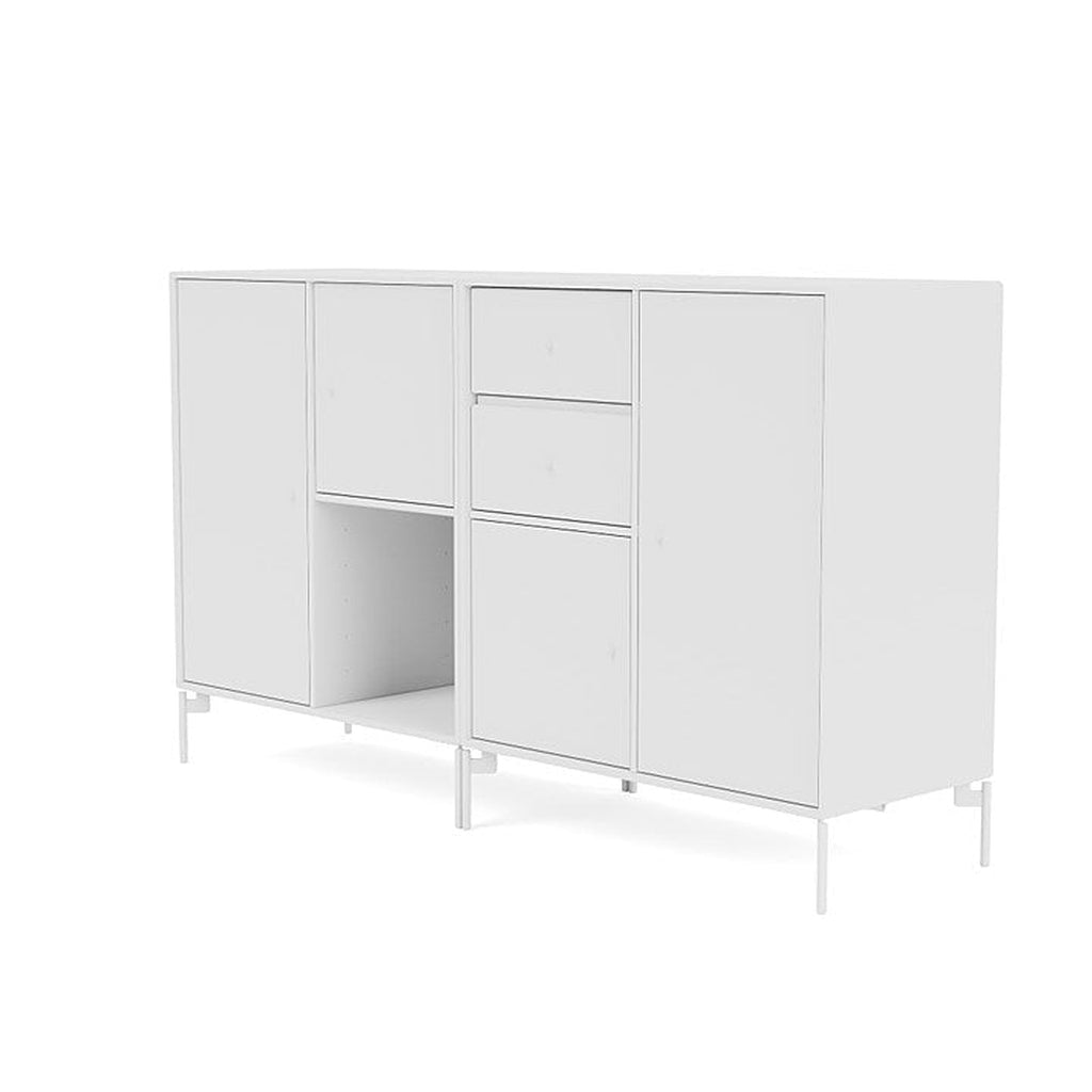 Montana Couple Sideboard With Legs, New White/Snow White