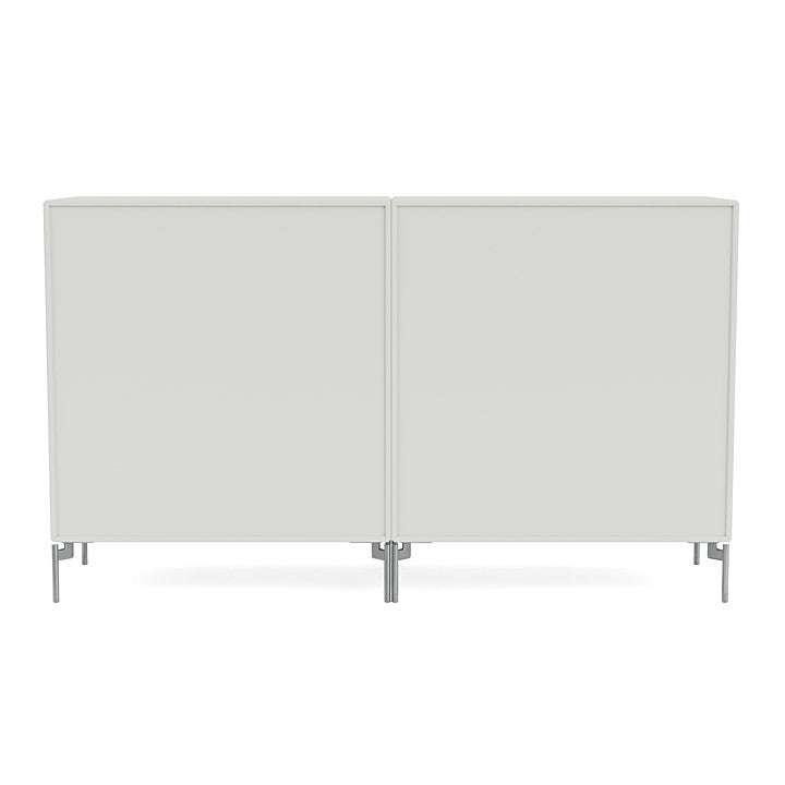 Montana Couple Sideboard With Legs, Nordic/Matt Chrome