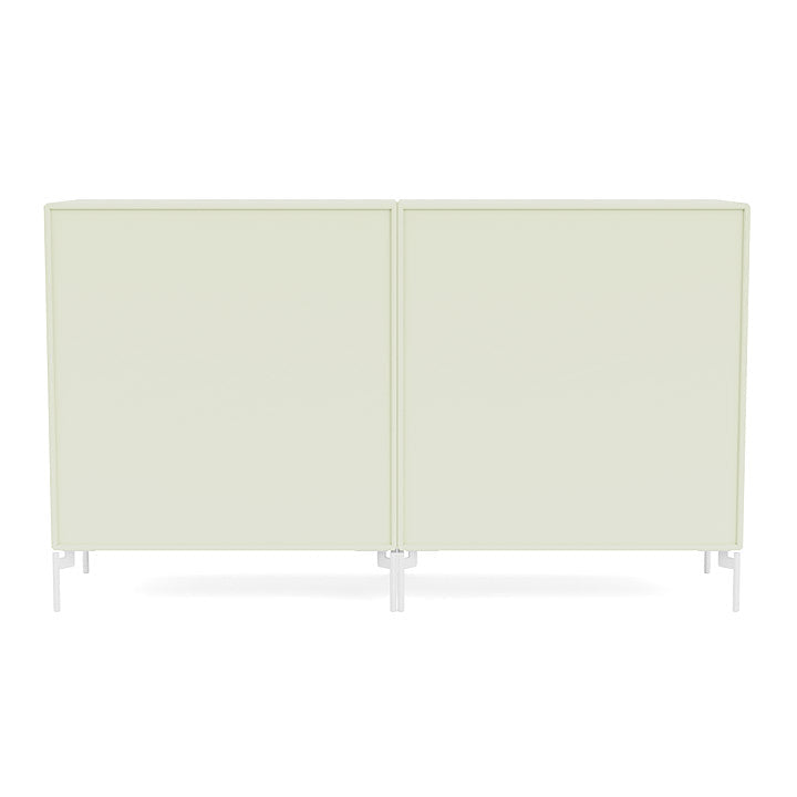 Montana Couple Sideboard With Legs, Pomelo/Snow White