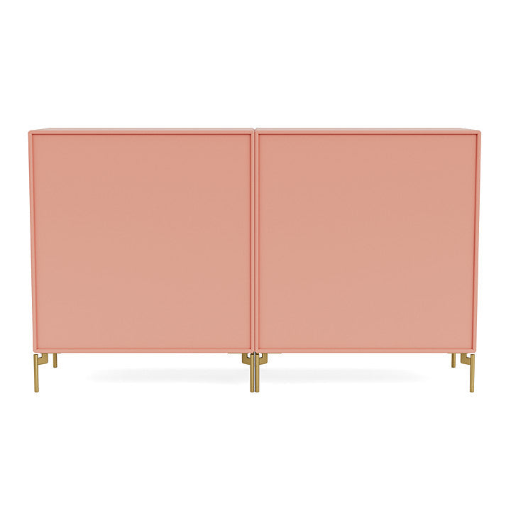 Montana Couple Sideboard With Legs, Rhubarb/Brass